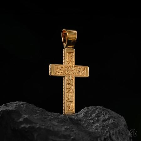Крест из золота 750 и платины с бриллиантами Арт.115