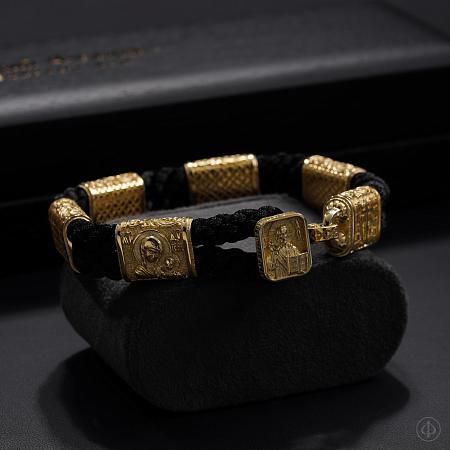 Браслет из золота 750 с молитвой, Арт.002