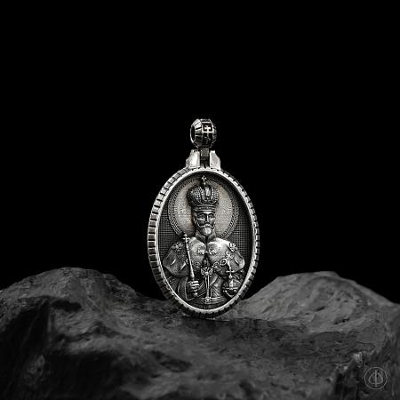 Подвеска из серебра с иконой Арт.015