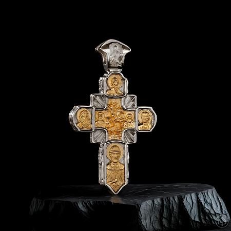 Крест "Мужества" из платины и золота 750 Арт.054