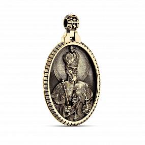 Подвеска из драгоценного металла с иконой 015, Золото 750
