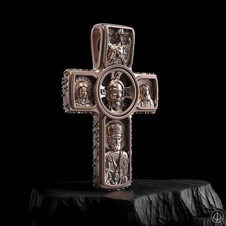 Крест из золота 585 "Спас" Арт.032