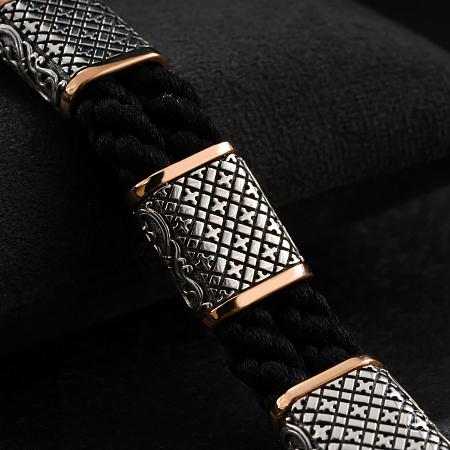 Браслет из серебра и золота 585 Арт.002