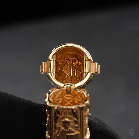 Колба-мощевик из золота 750 Арт.041