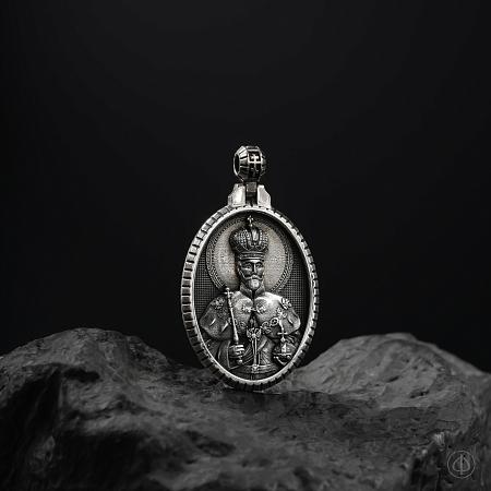 Подвеска из серебра с иконой Арт.015