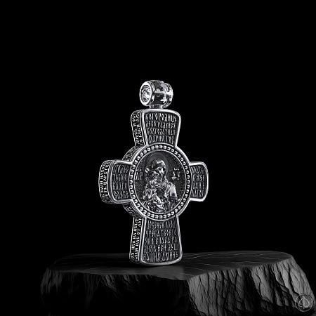 Крест из серебра и золота 585 Арт.023