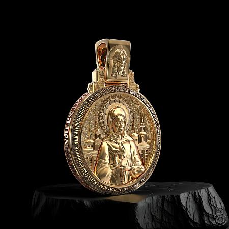 Подвес из золота 750 с иконой Арт.090