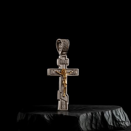 Крест из платины и золота 750 Арт.114