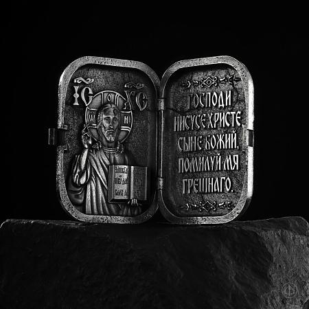 Складень из серебра и золота 585 Арт.016