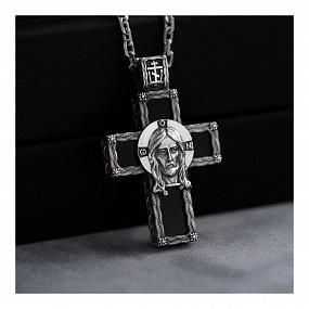 Крест из драгоценного металла и вставки 021