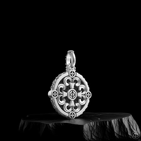 Подвеска из серебра с фианитом Арт.019