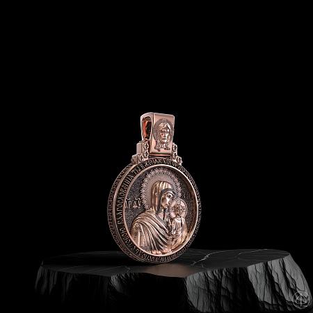 Подвес из золота 750 с иконой Арт.009