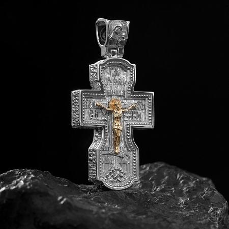 Крест из платины и золота 750 Арт.018