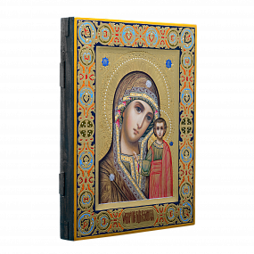 Икона ручной работы - Казанская икона Божией Матери