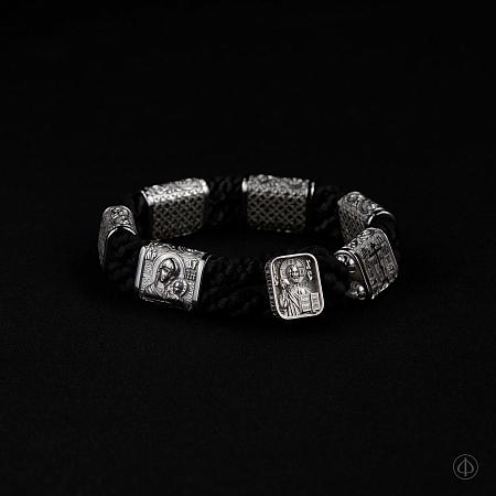 Браслет из платины с молитвой, Арт.002