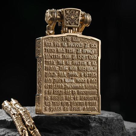 Подвеска из золота 585 и чёрного дерева (эбена) Арт.080