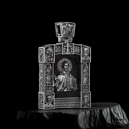 Подвеска из серебра и чёрного дерева (эбена) Арт.080