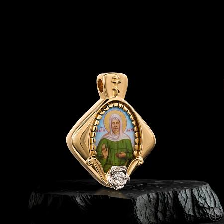 Подвес из желтого и белого золота 750 Арт.002/К3