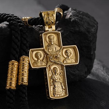 Крест из золота 585 пробы с Распятием 011