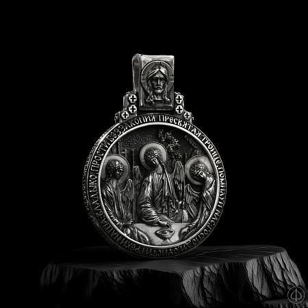 Подвеска из серебра с иконой Арт.092