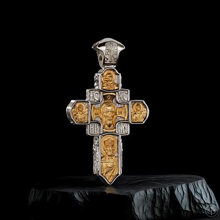 Крест "Мужества" из платины и золота 750 Арт.054