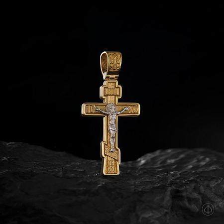 Крест из золота 750 и платины Арт.114