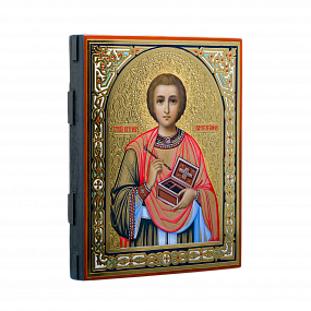 Икона ручной работы - Великомученик Пантелеимон целитель