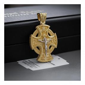 Крест из драгоценного металла с Распятием 024