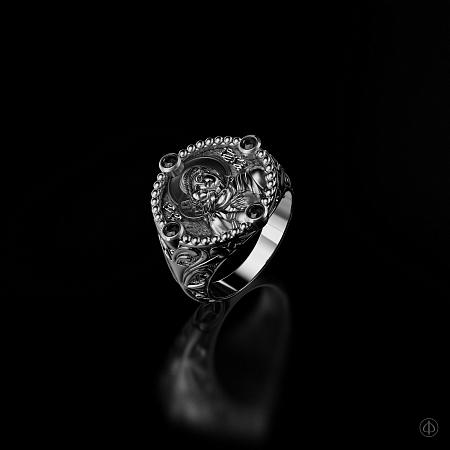 Кольцо из серебра с молитвой Арт.019