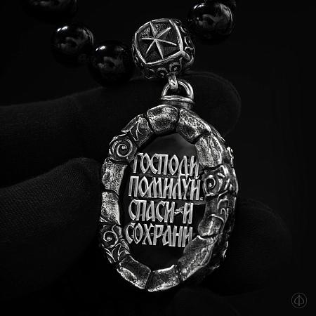 Православные четки из агата и серебра Арт.007/К1