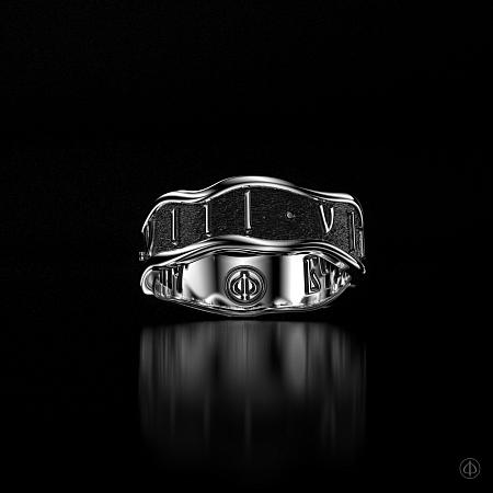 Кольцо из серебра с надписью Арт.021