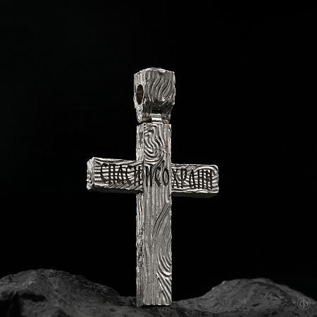 Крест из серебра с сапфирами Арт.176