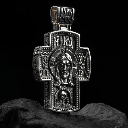Крест из платины "Спас" Арт.010