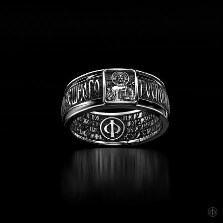 Кольцо из серебра с молитвой Арт.023