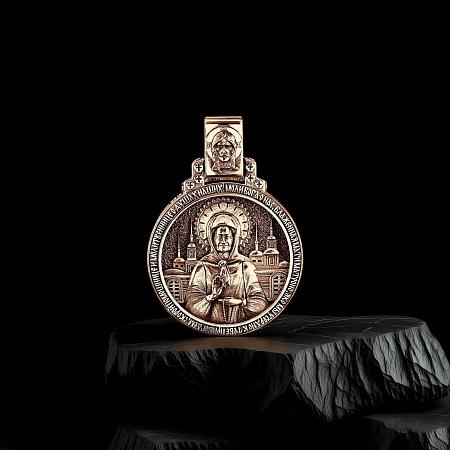 Подвеска из золота 585 с иконой Арт.090