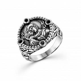 Кольцо из драгоценного металла с молитвой 019, Платина 950