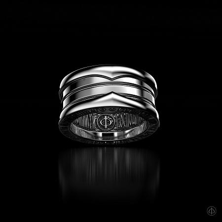 Кольцо из серебра с молитвой Арт.017