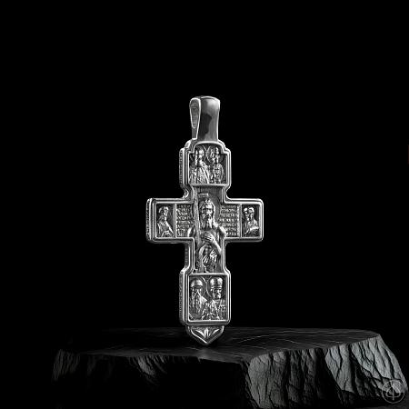 Крест "Благоразумный разбойник" из платины Арт.039
