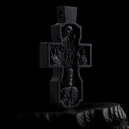 Крест из чёрного дерева (эбена) Арт.018