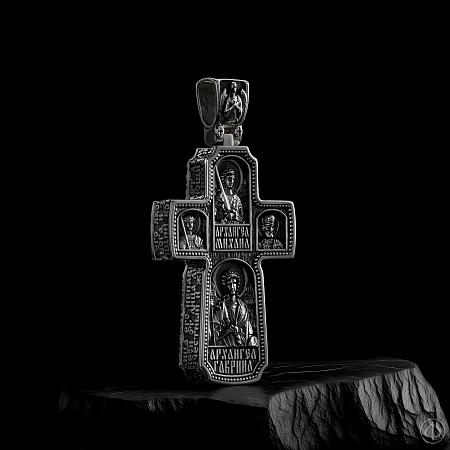 Крест из серебра и чёрного дерева (эбена) Арт.001