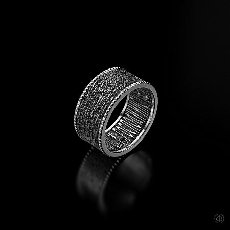 Кольцо из серебра с молитвой Арт.006