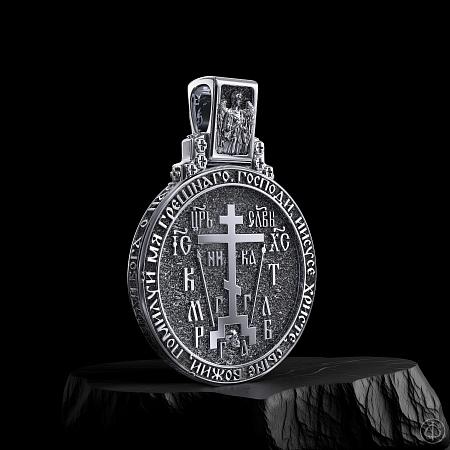 Подвеска из серебра с иконой Арт.090