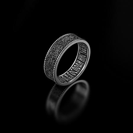 Кольцо из серебра с молитвой Арт.007