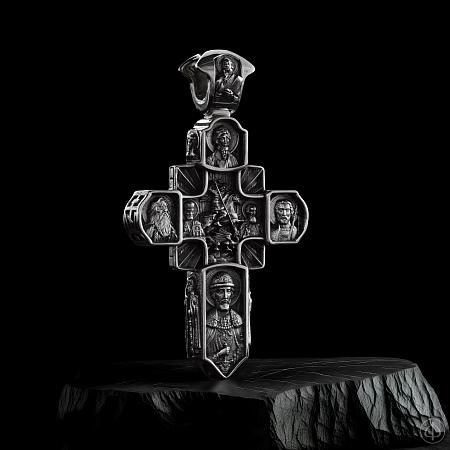 Крест "Мужества" из серебра и золота 585 Арт.045